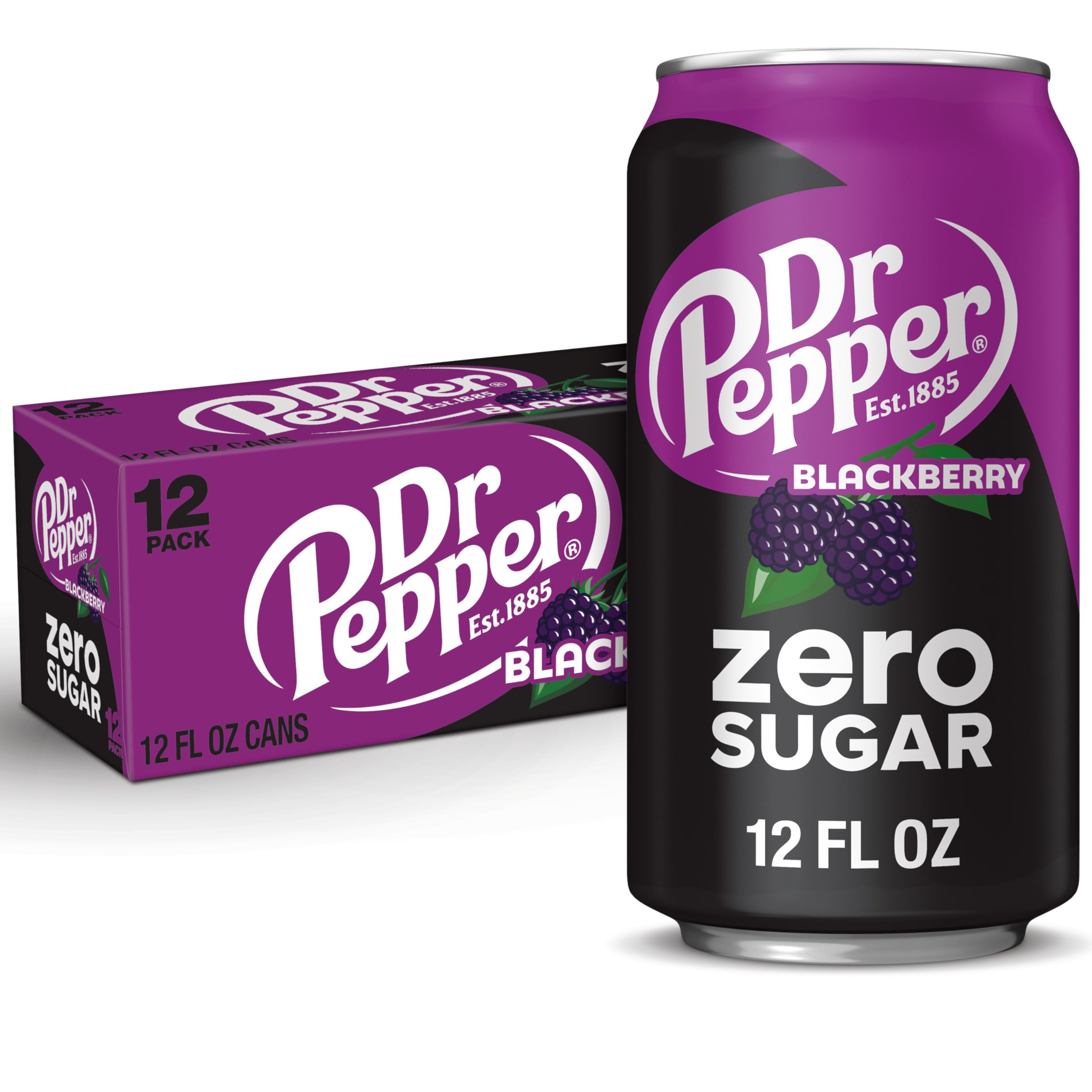 Dr. Pepper Blackberry Zero Sugar 12oz 12 Pack