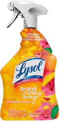 Lysol Multi-Purpose Cleaner Spray, Multi-Purpose Disinfectant Spray, Kitchen & Bathroom Cleaner, Mango & Hibiscus Scent, 32 fl oz