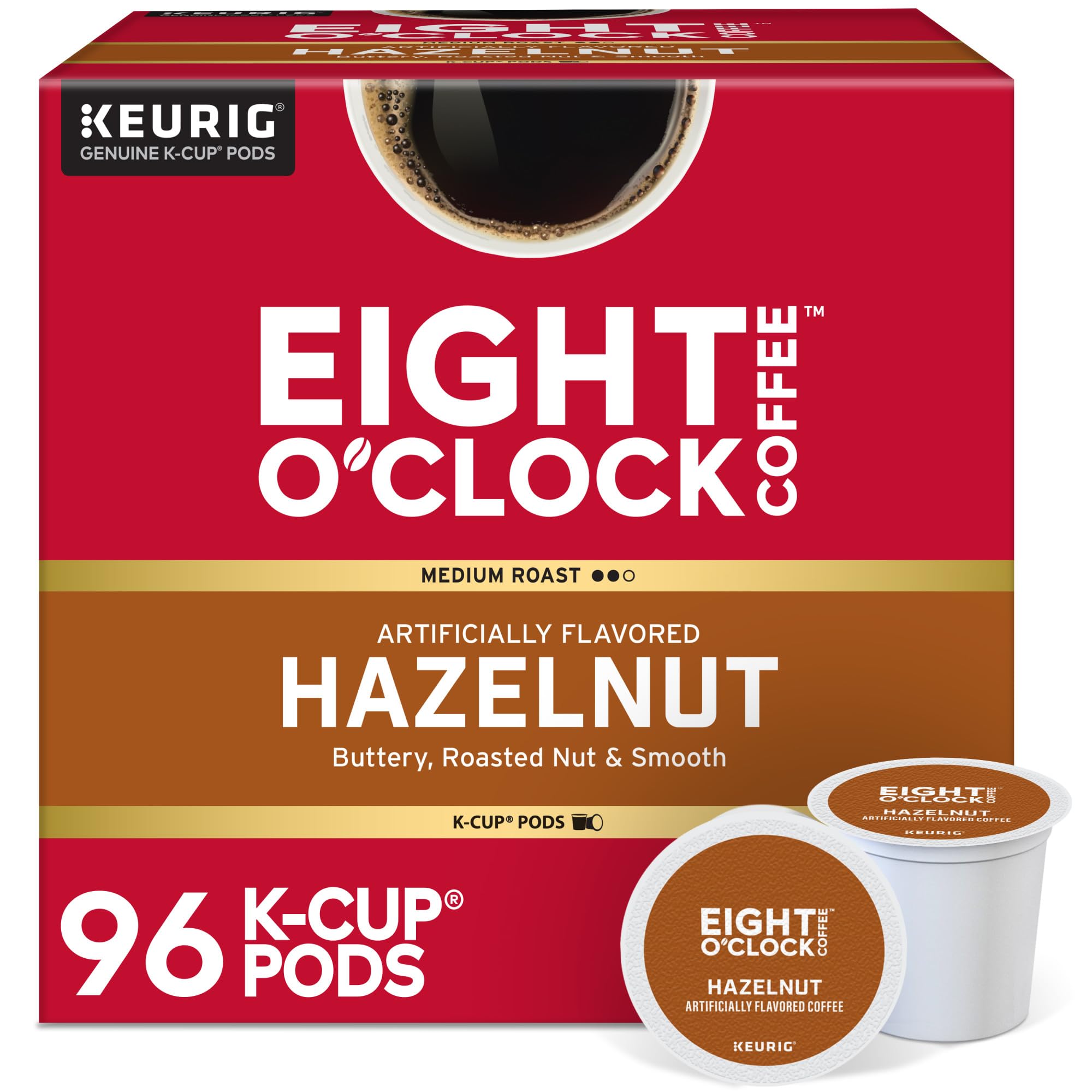 Eight O'Clock Hazelnut K-Cups 96-Count
