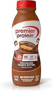 Premier Protein Shake, Chocolate Peanut Butter, 30g Protein, No Added Sugar, 24 Vitamins & Minerals to Support Immune Health, 11.5 fl oz