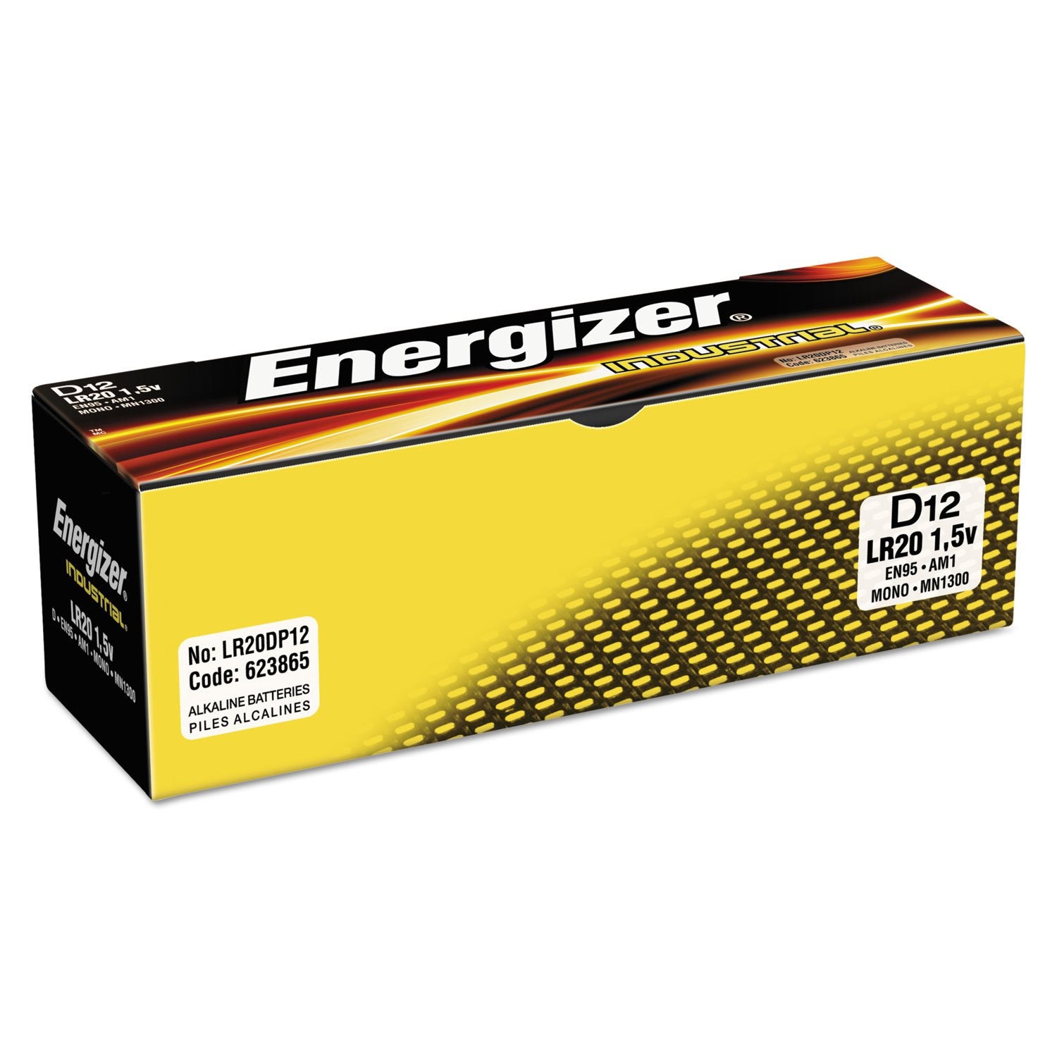 Energizer Industrial D Alkaline Batteries 24 Count