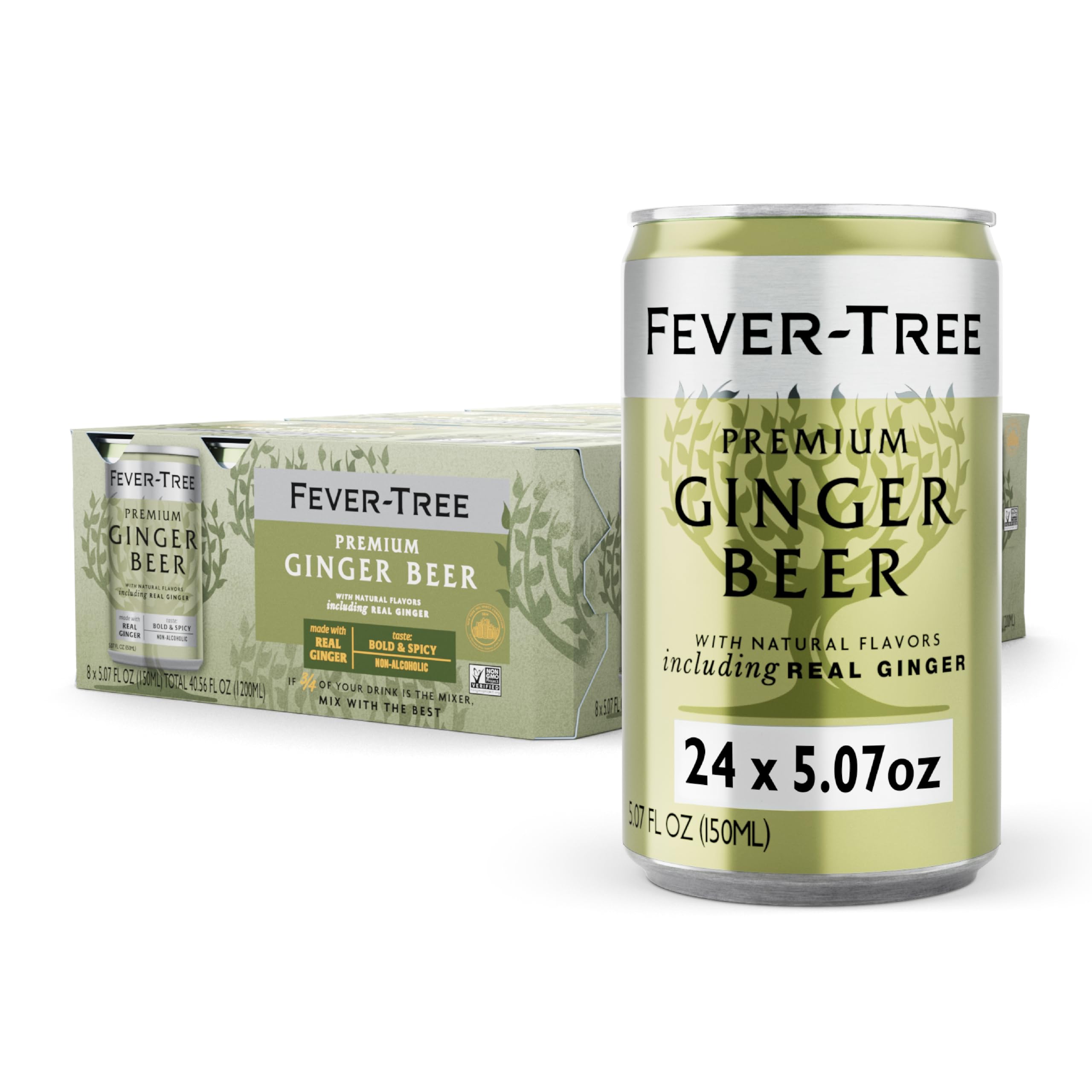 Fever Tree Ginger Beer 150ml Cans 24-Pack
