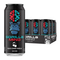 Gorilla Mind Energy Drink | Unmatched Energy · Amplified Focus | N-Acetyl-L-Tyrosine, Alpha-GPC, 200mg Caffeine, Uridine, Saffron | 0 Sugar Or Artificial Colors | 16oz,
