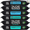 DUDE Wipes - Flushable Wipes for Adults - 6 Pack, 288 Count - Mint Chill Scent Included - Extra-Large - Vitamin-E & Aloe - Septic and Sewer Safe