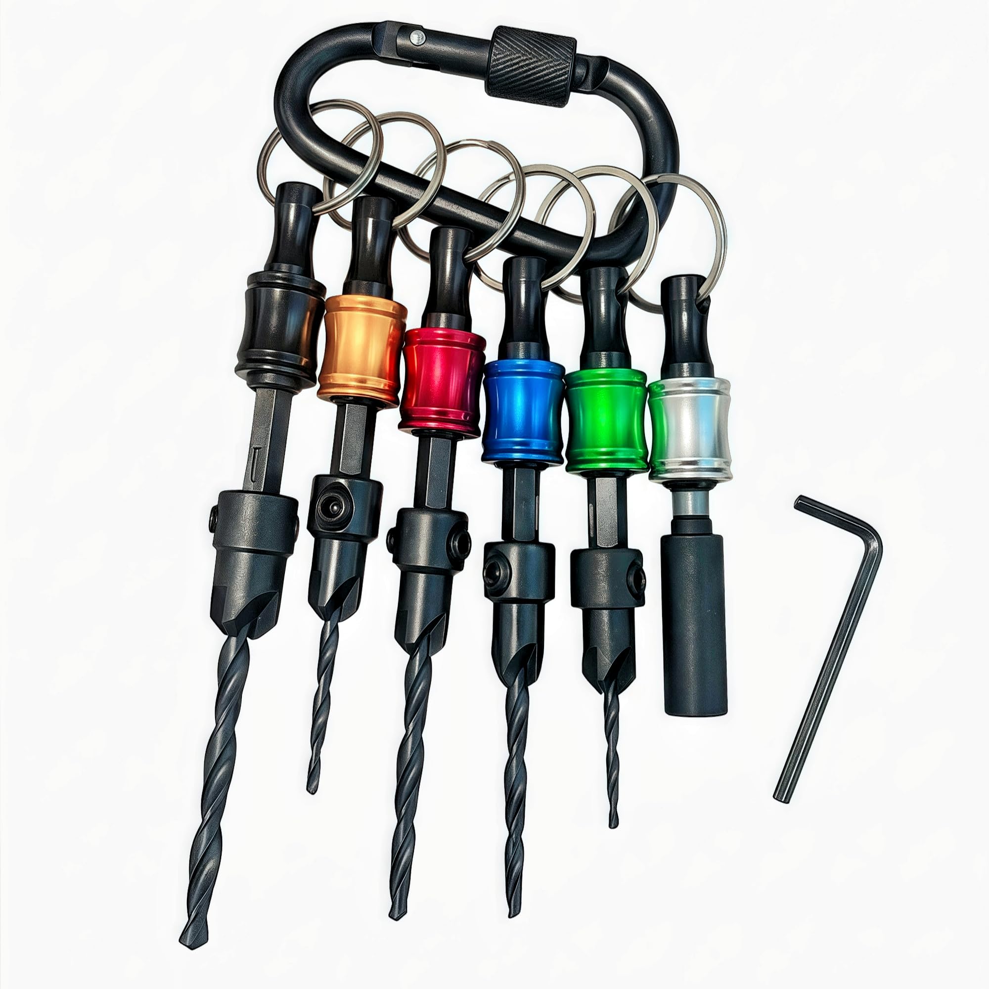 FOZIDOCAI Countersink Drill Bit Set with Holders