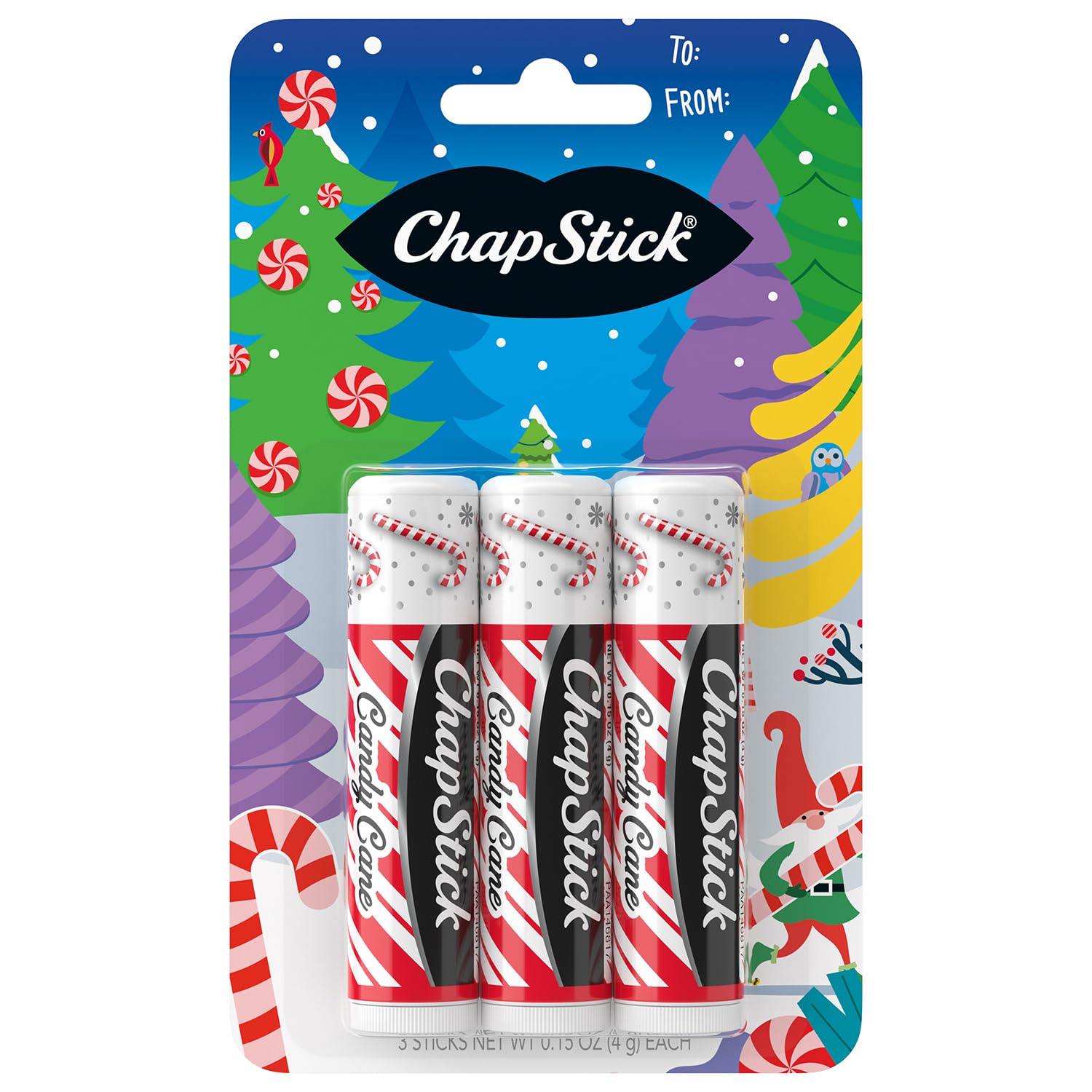 ChapStick Candy Cane Lip Balm 3-Pack