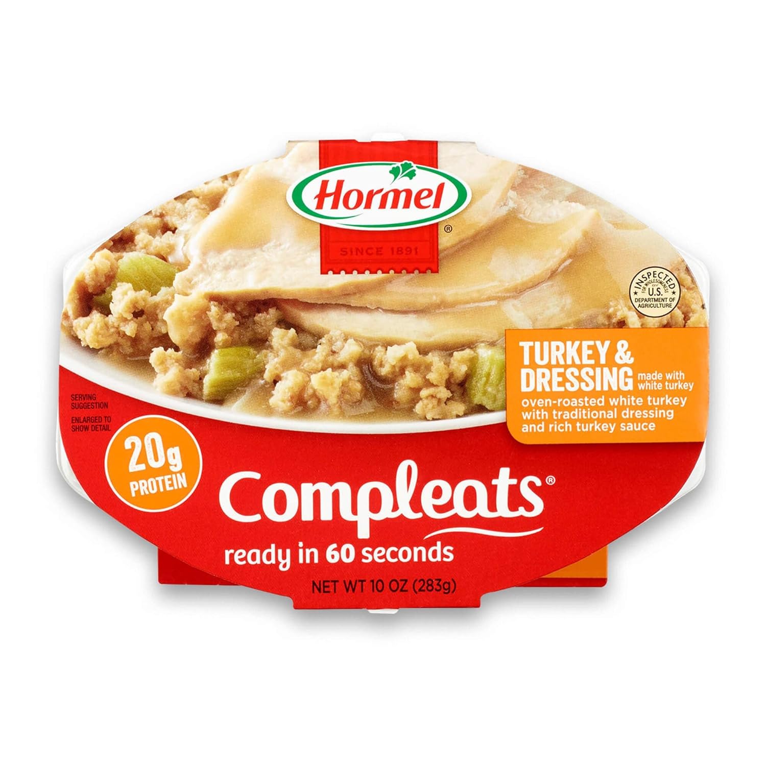 Hormel Compleats, Turkey & Dressing, 10 oz
