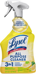 Lysol Spray limpiador multiusos, aerosol desinfectante multiusos, limpiador de cocina y baño, aroma a brisa de limón, 32 onzas líquidas