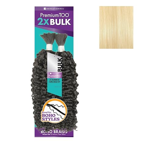 Sensationnel  PremiumTOO Human Hair & Premium Fiber Blend 2X Ocean Wave Bulk  18" Color:613 Blonde
