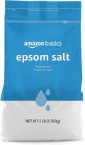Amazon Basics Epsom Salt Soak, Unscented, Magnesium Sulfate USP, Muscle and Feet Relaxation
