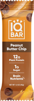 QBAR Brain and Body Keto Protein Bar - Peanut Butter Chip Keto - Energy - Low Carb Protein- Vegan Snack