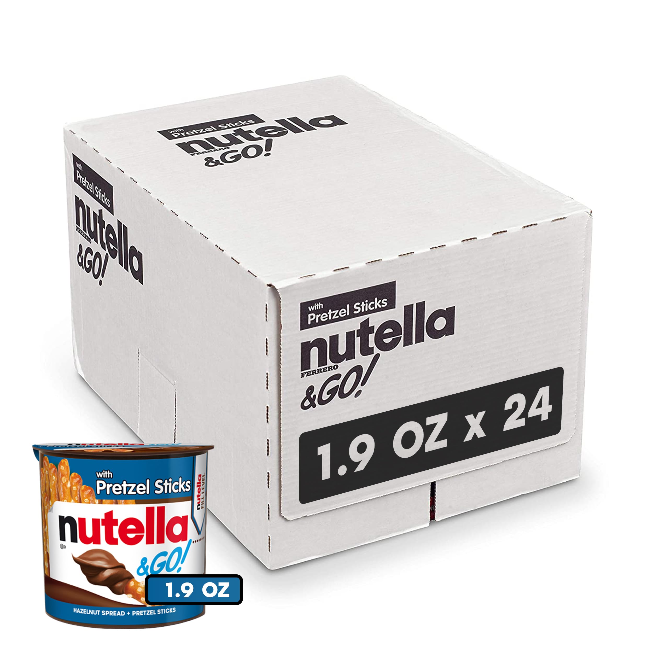 Nutella & GO! Hazelnut Pretzel Sticks 1.9oz 24 Pack