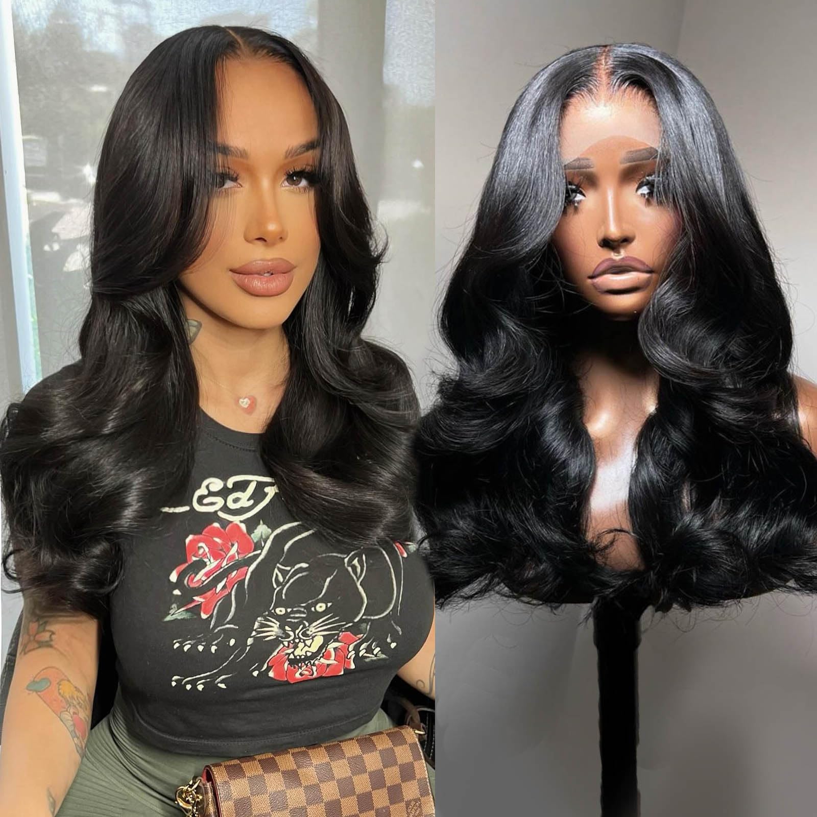 kopink 22-Inch Body Wave HD Lace Front Wig
