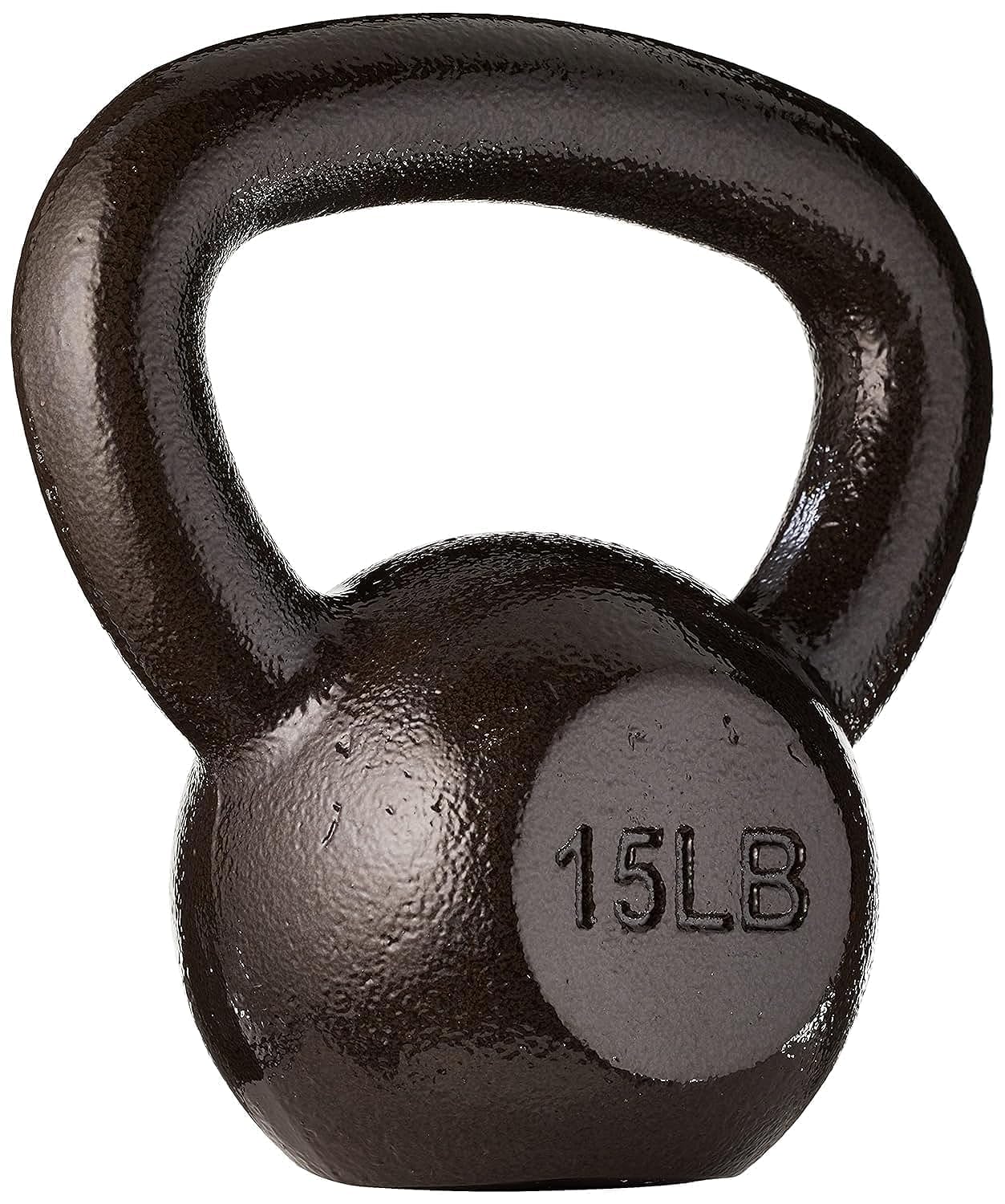 Amazon Basics Cast Iron Kettlebell Black 15lb