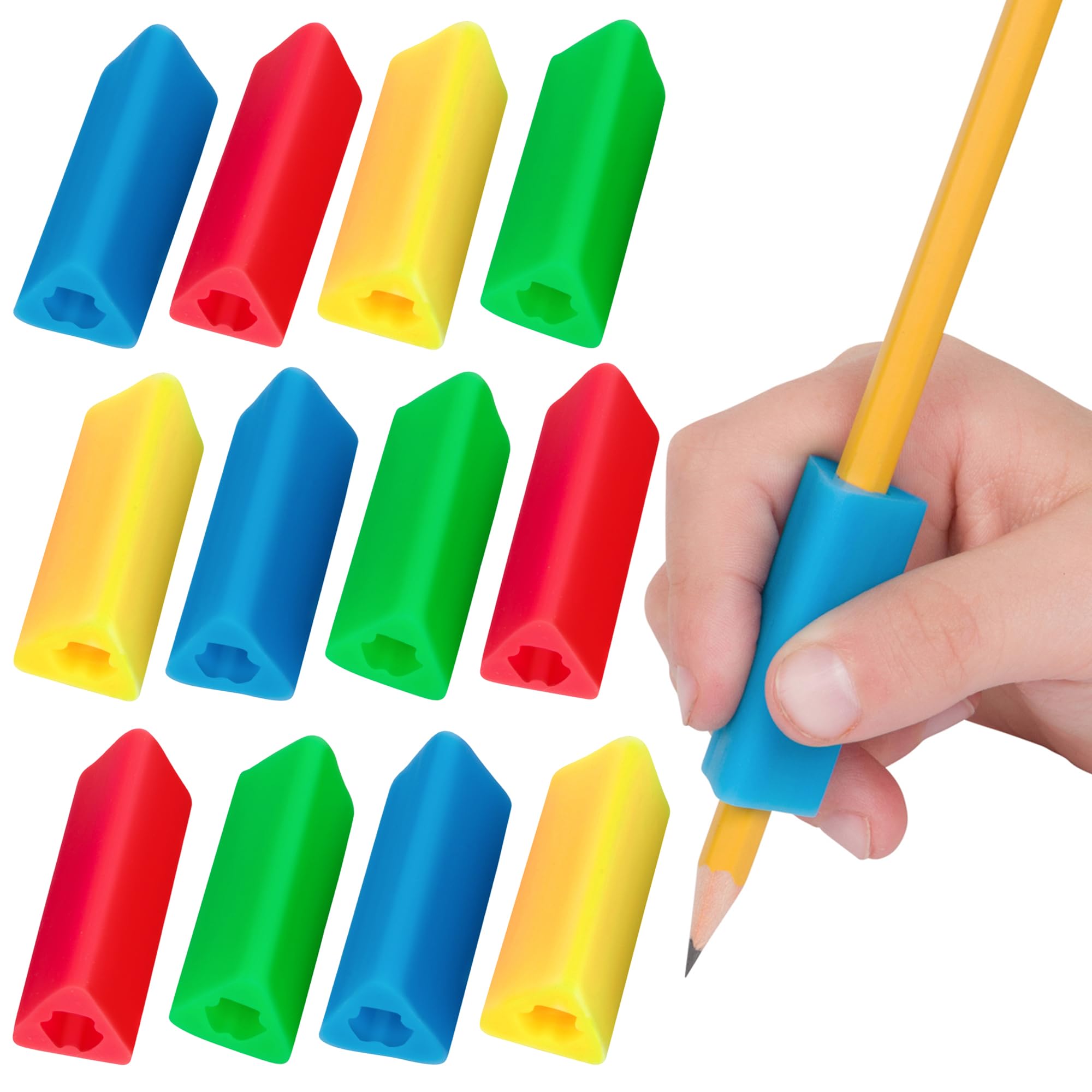 The Classics Triangle Pencil Grips Bright 12-Pack