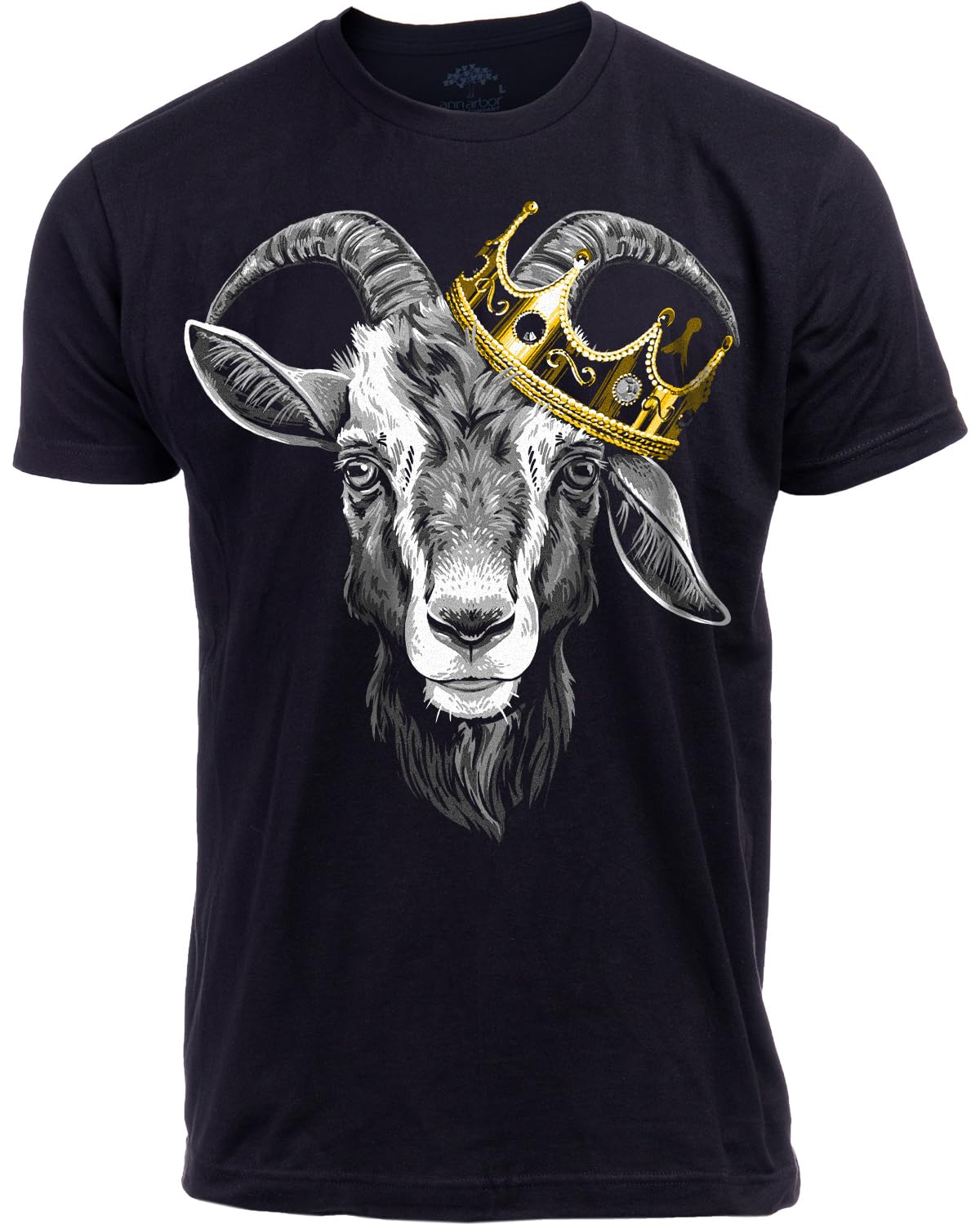 Ann Arbor T-shirt Co. G.O.A.T Crown Tee Black XL