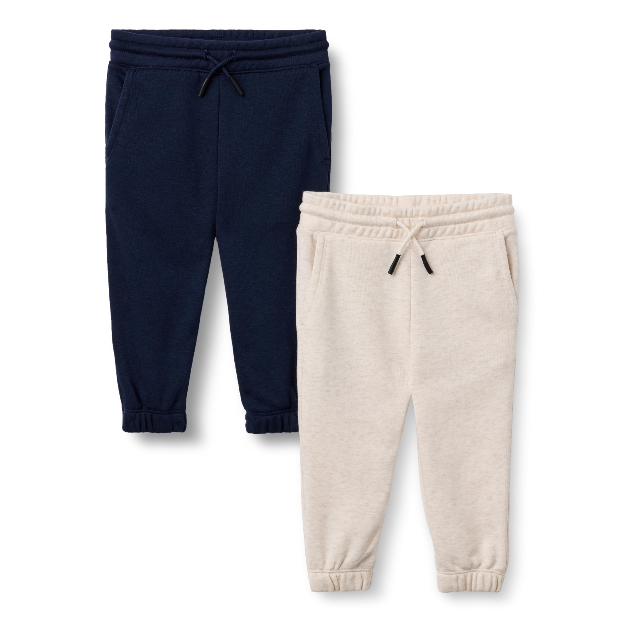 Amazon Essentials Boys Cotton Joggers 2-Pack Oatmeal/Navy XL