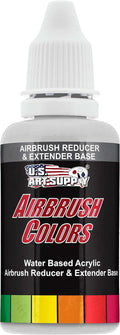 U.S. Art Supply Water Based Acrylic Airbrush Thinning Reducer and Extender 1oz