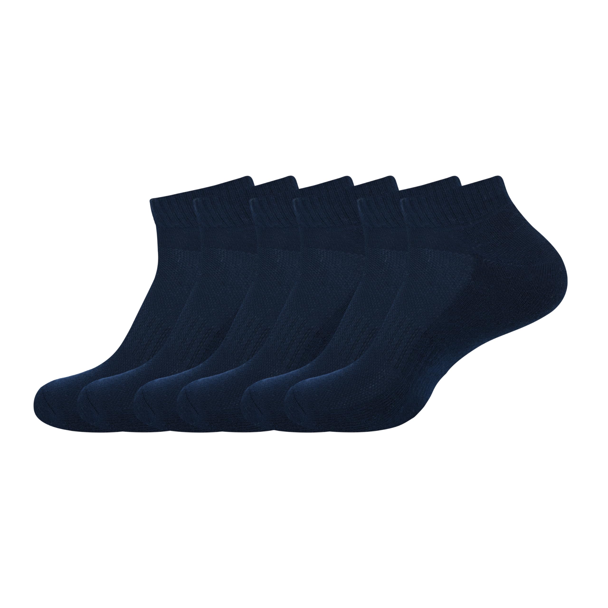 stylFRSH Menís Ankle Athletic Socks Navy Size 14-16