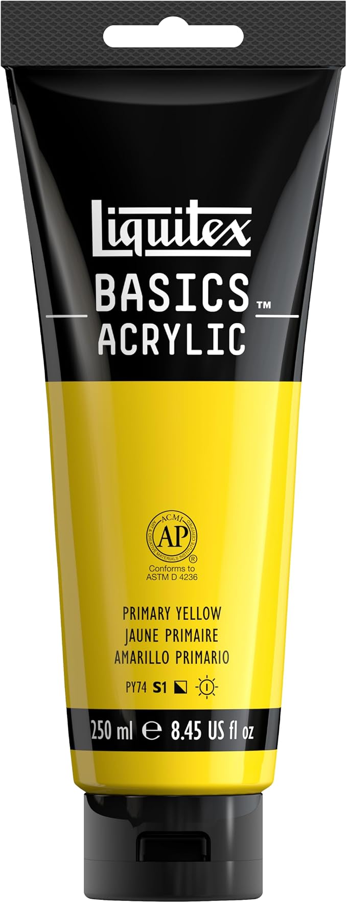 Liquitex Basic Acrylic Paint Primary Yellow 0.74oz