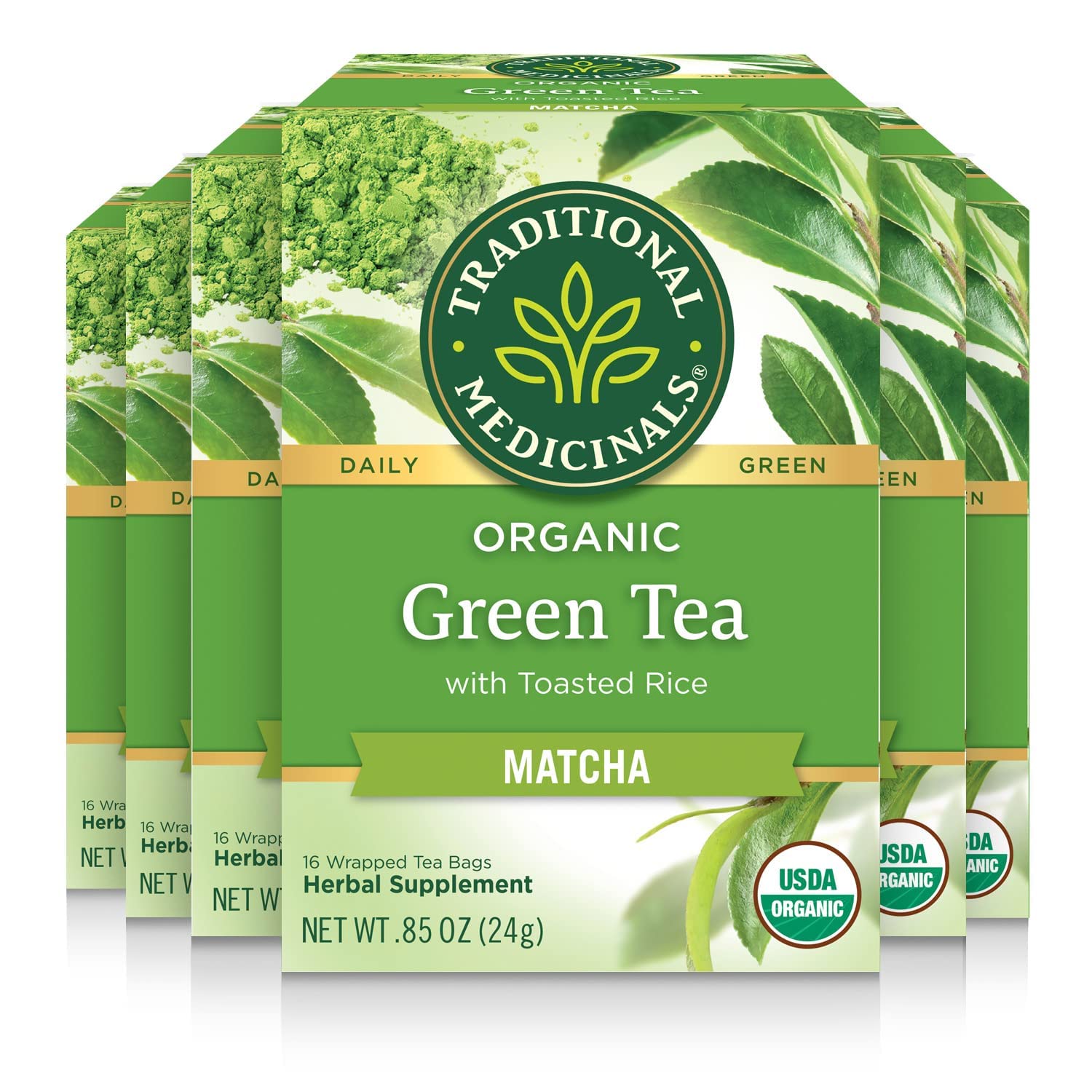 Green Tea Matcha Bags 16ct 6 Pack
