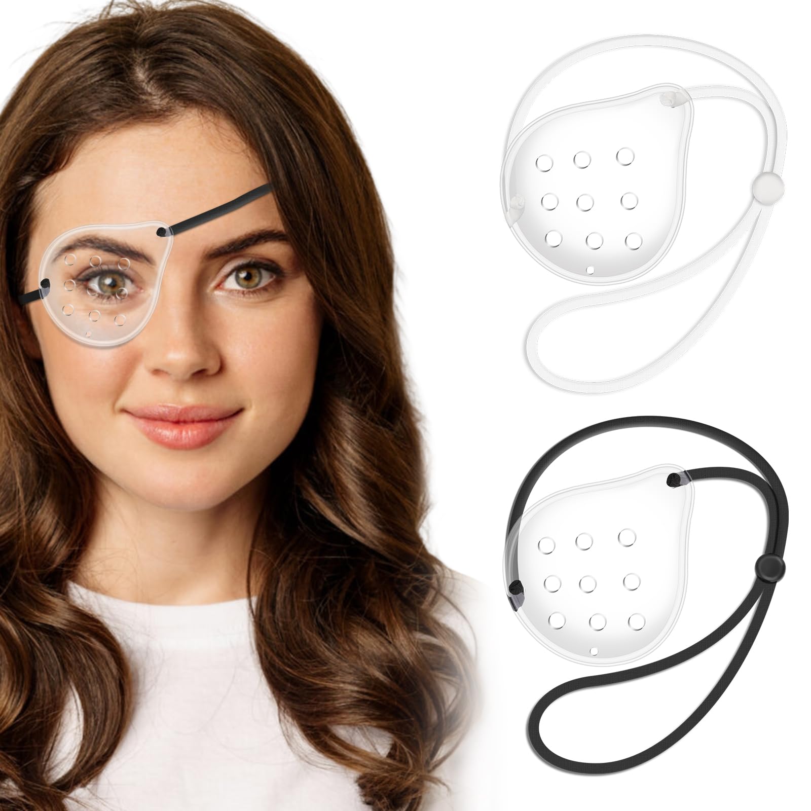 Clear Breathable Eye Shields Post Surgery 2 Pack