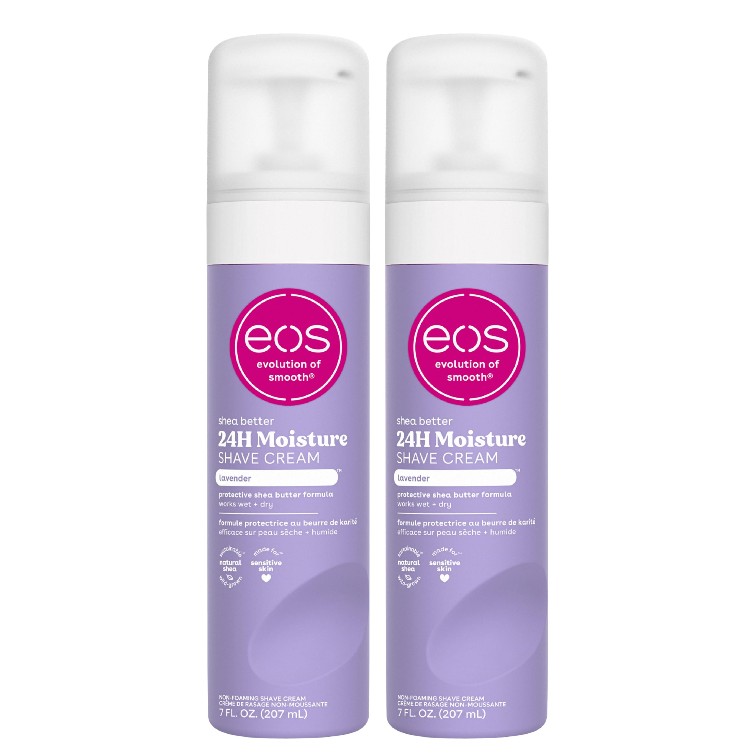 eos Lavender Shea Shave Cream 7oz 2-Pack