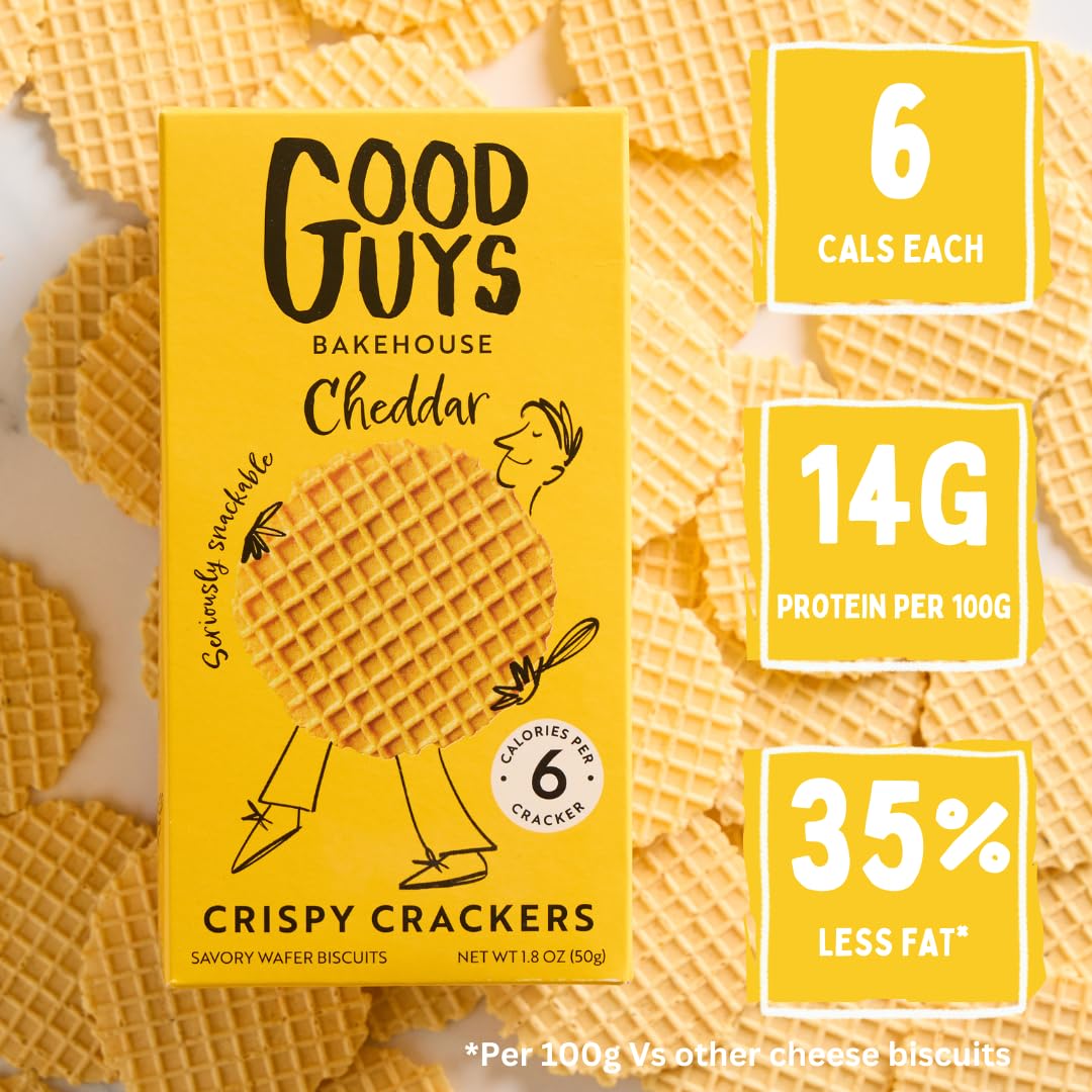 Good Guys Cheddar Crackers Low Calorie 8-Pack