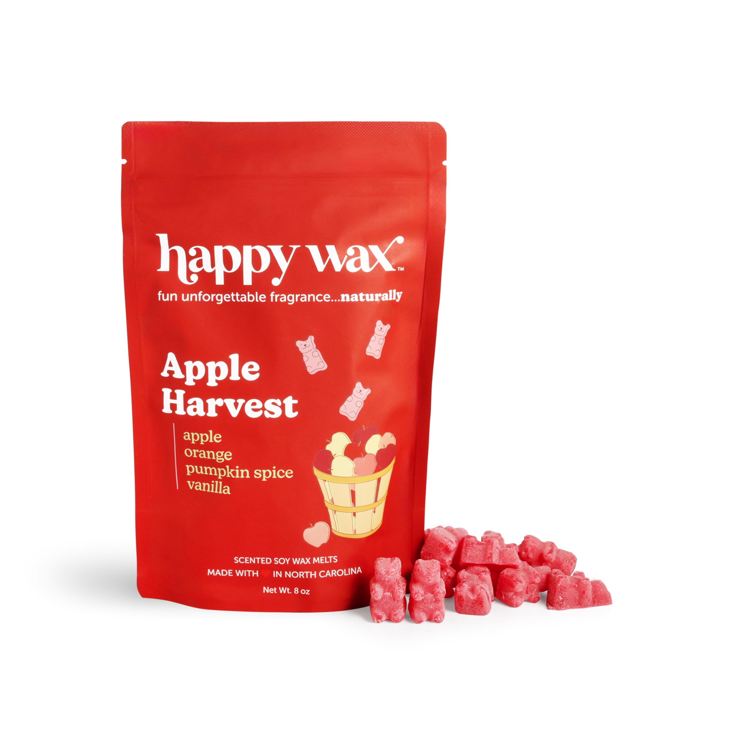Happy Wax Apple Harvest Scented Bear Melts 8oz