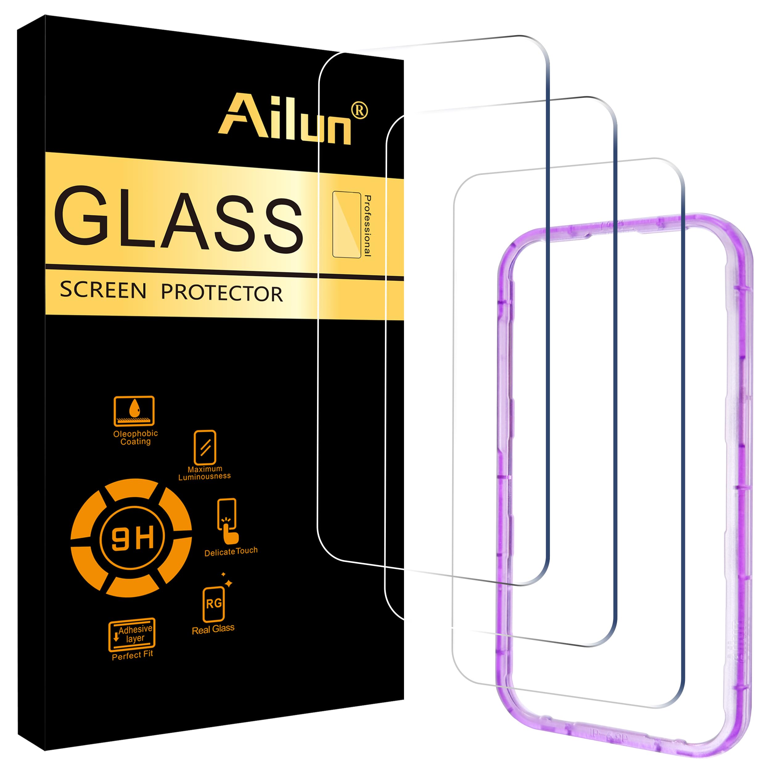 Ailun iPhone 17 Pro Max Screen Protector 3-Pack