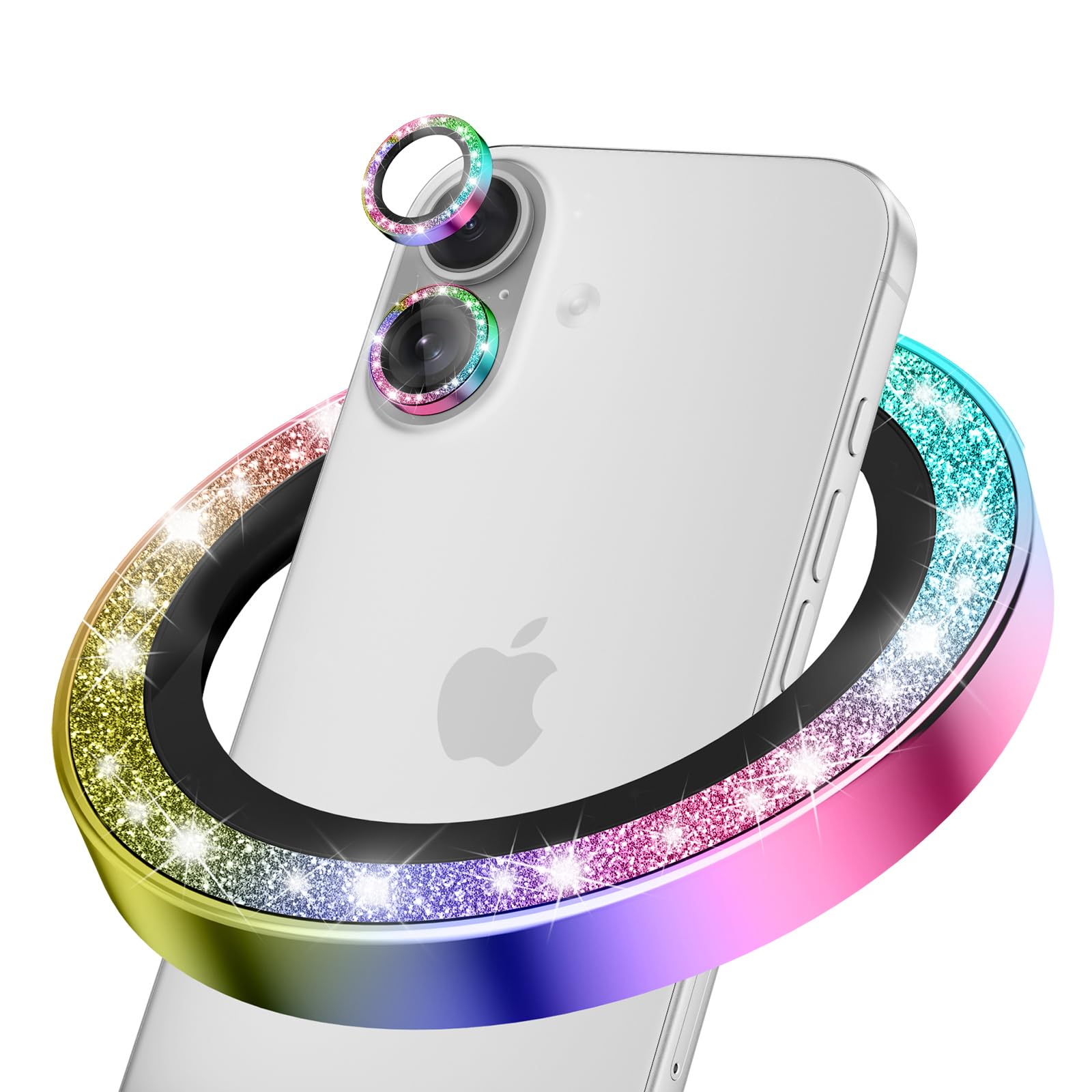 CloudValley iPhone 17 Glitter Camera Lens Protector