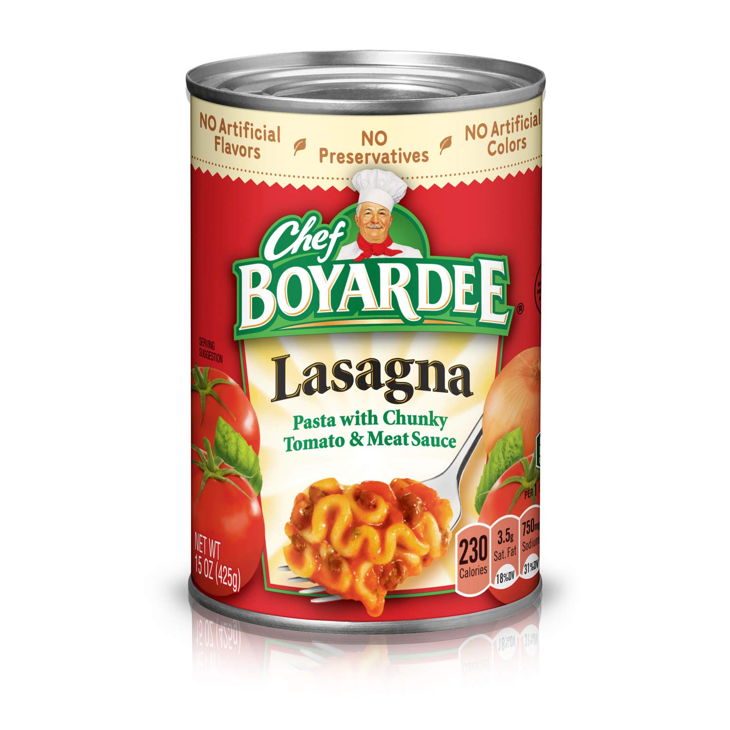 Chef Boyardee Lasagna Cans 15oz 12 Pack