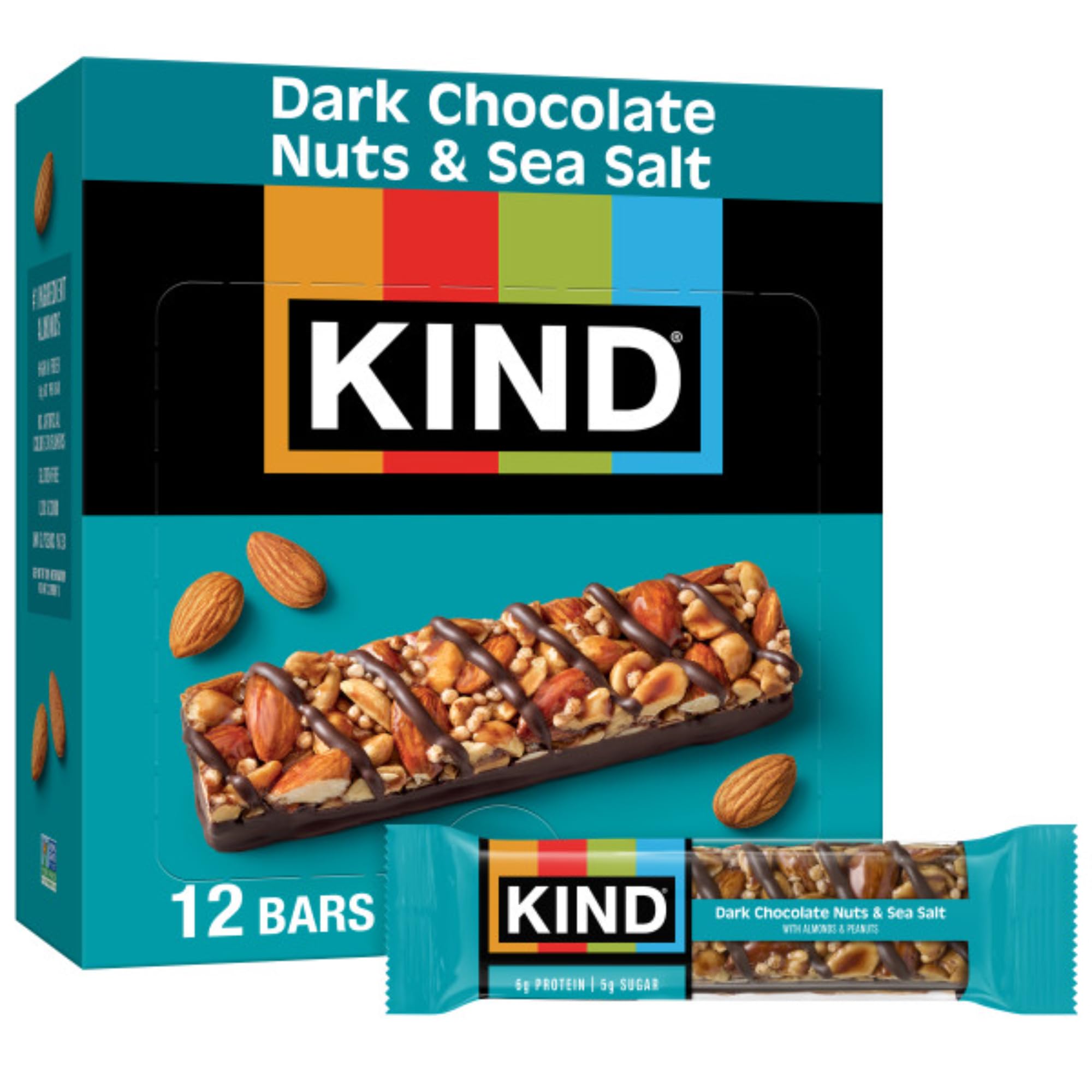 KIND Dark Chocolate Nuts & Sea Salt Bars 12-Count