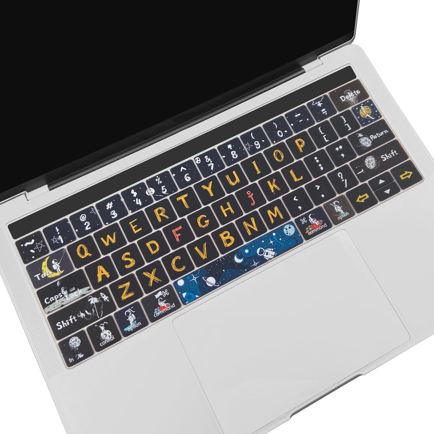 WSLUCKO MacBook Pro Touch Bar Keyboard Cover Space Man