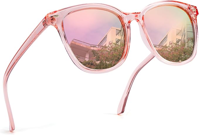 FANCY PINK MIRROR GLASSES