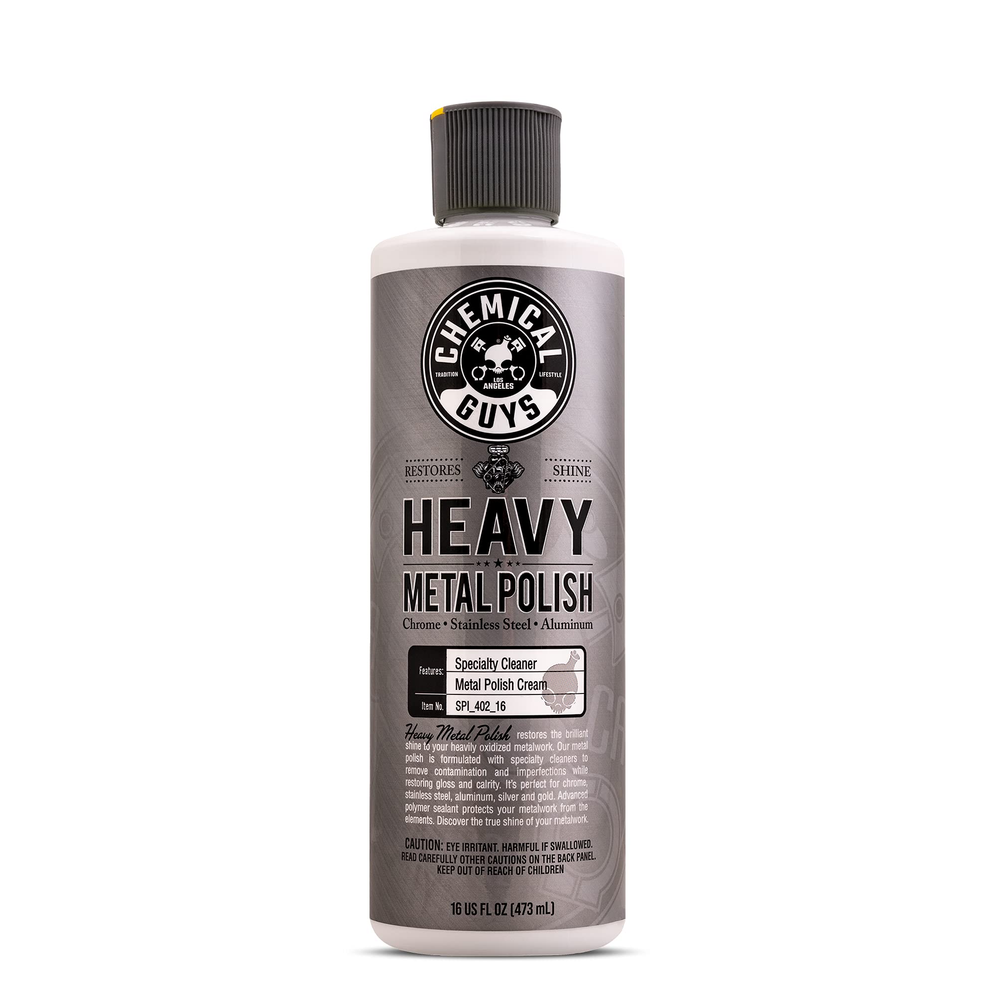 Chemical Guys, Heavy Metal Polish for Chrome, Aluminum & Stainless, 16 oz