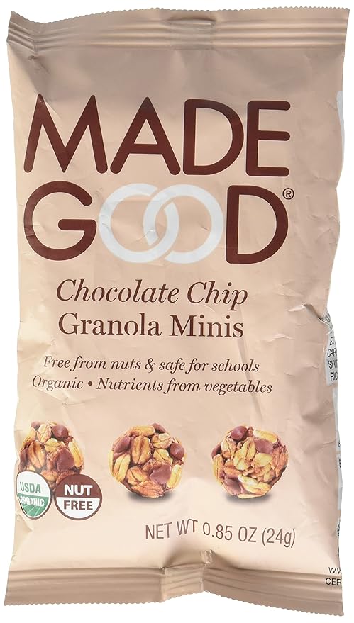 MADEGOOD Organic Chocolate Chip Granola Minis, 0.85 OZ