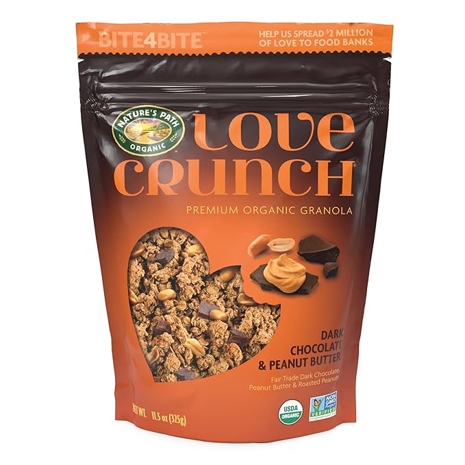 Nature's Path, Granola Love Crunch Peanut Butter Dark Chocolate Organic, 11.5 Ounce