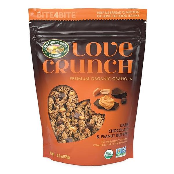 Nature's Path, Granola Love Crunch Peanut Butter Dark Chocolate Organic, 11.5 Ounce