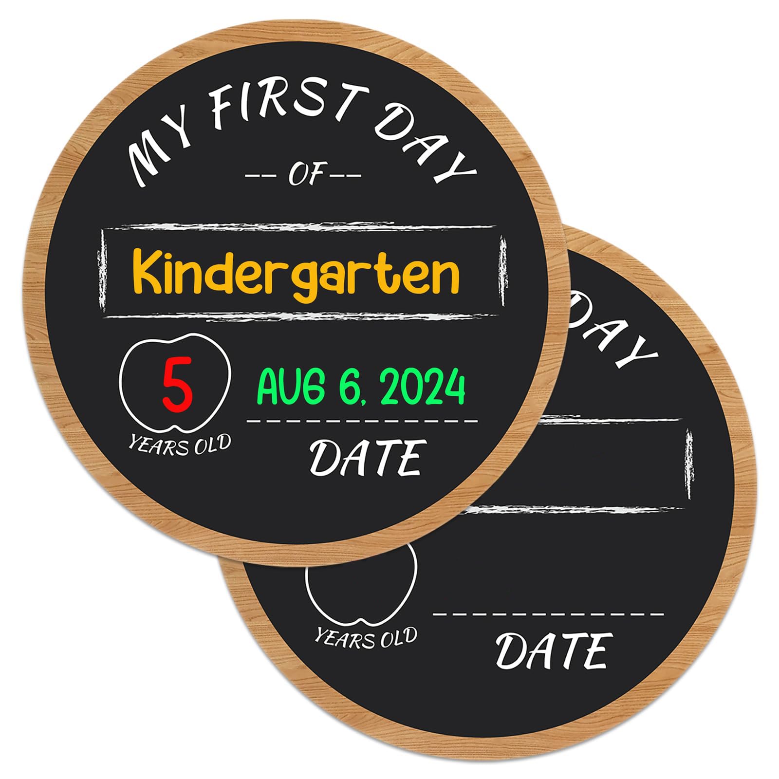 JUESMOS First Last Day School Chalkboard Sign Double Sided