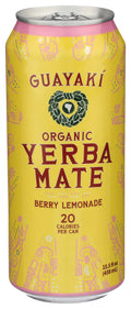 Yerba Madre Organic Berry Lemonade Yerba Mate, 15.5 Can, 15.5oz