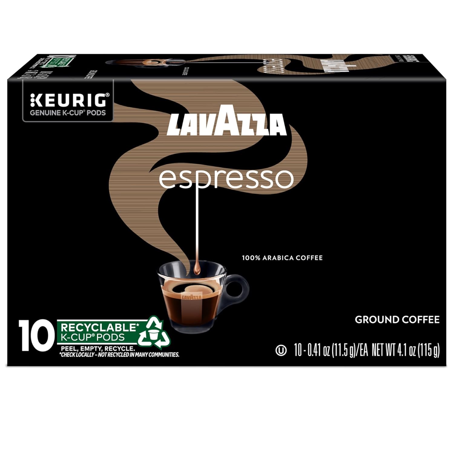 Lavazza Espresso, Single-Serve Keurig K-Cup Pods, Medium Roast Coffee