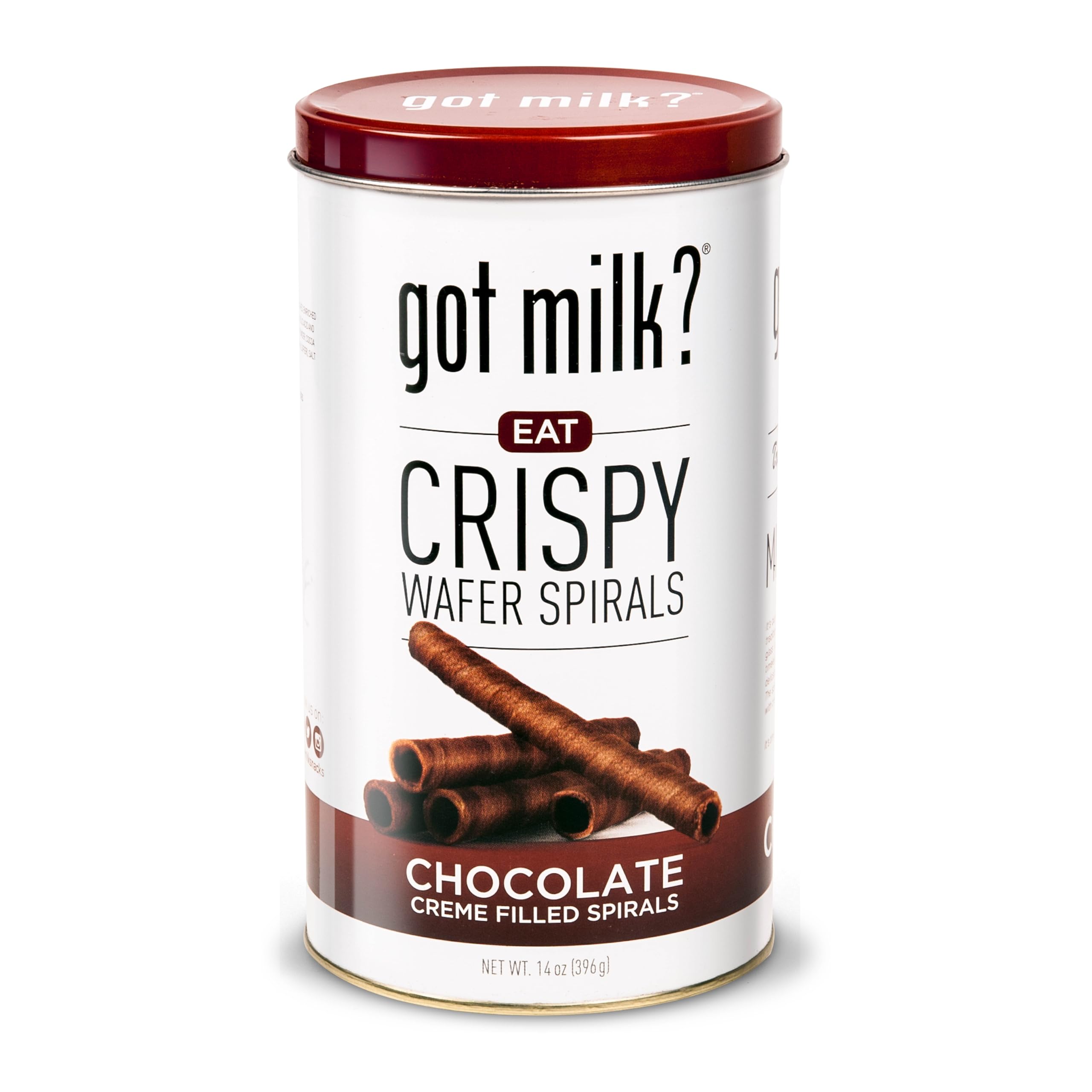 got milk? Chocolate Wafer Spirals Tin 14oz