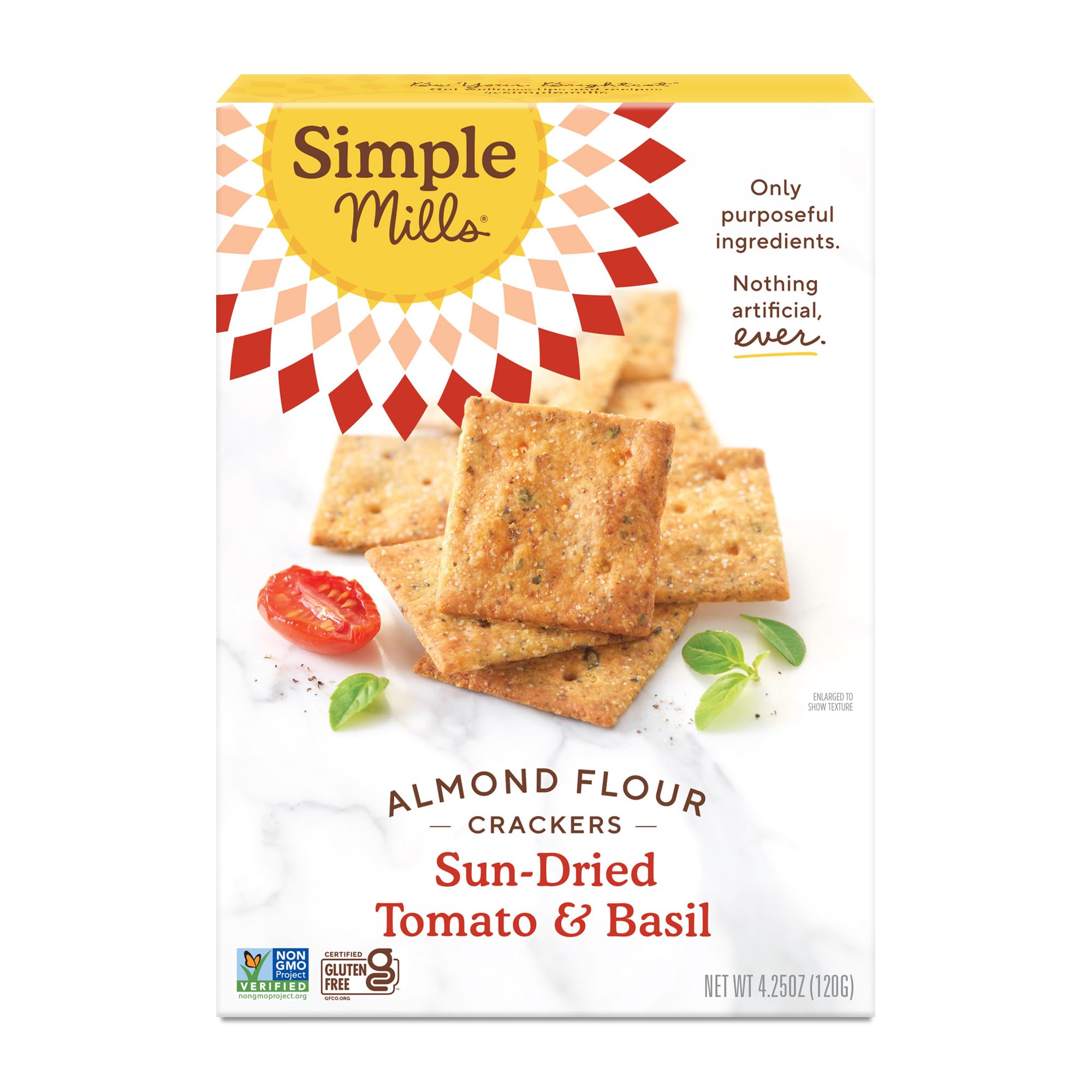 Simple Mills Sundried Tomato Basil Crackers 4.25oz