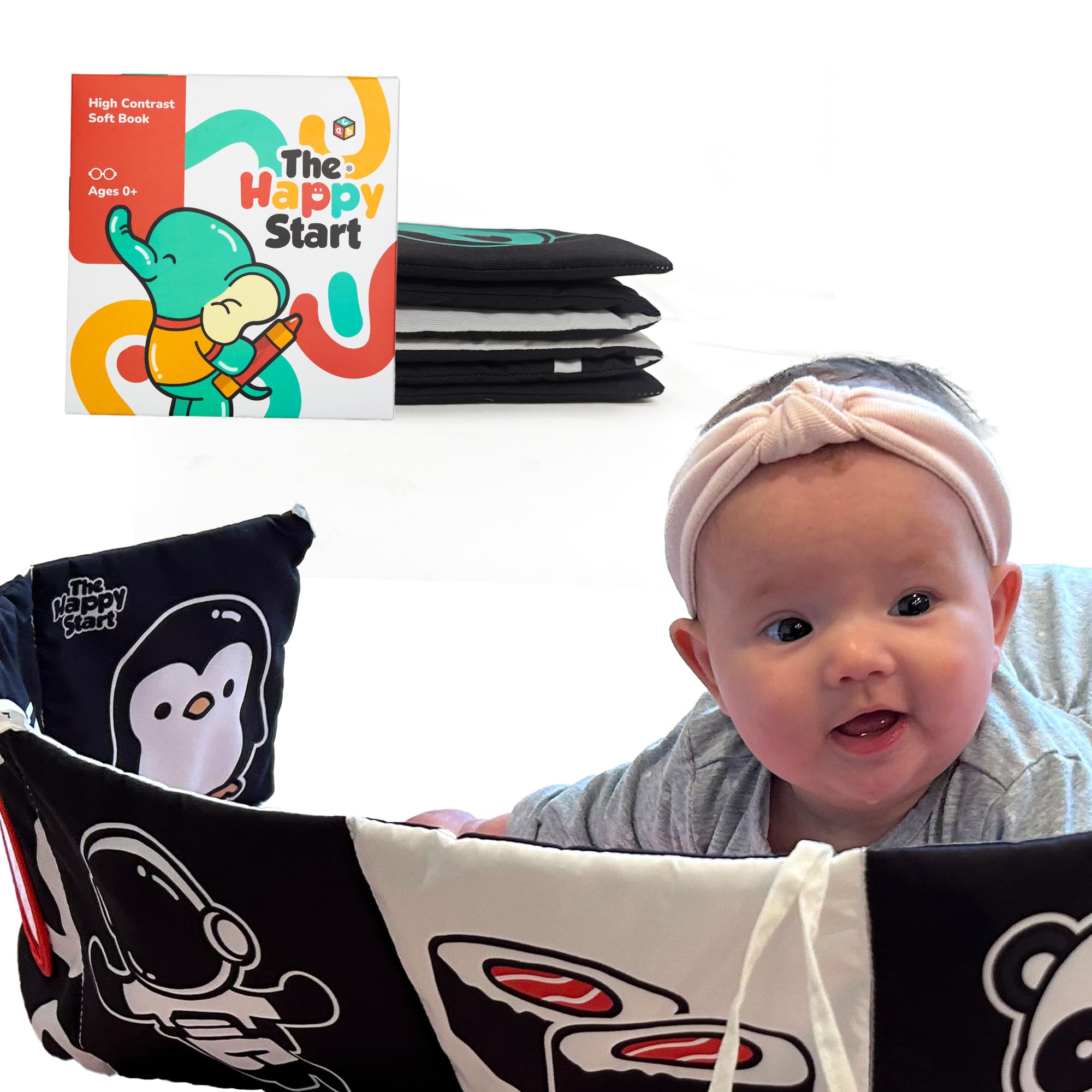 Happy Start High Contrast Baby Soft Book
