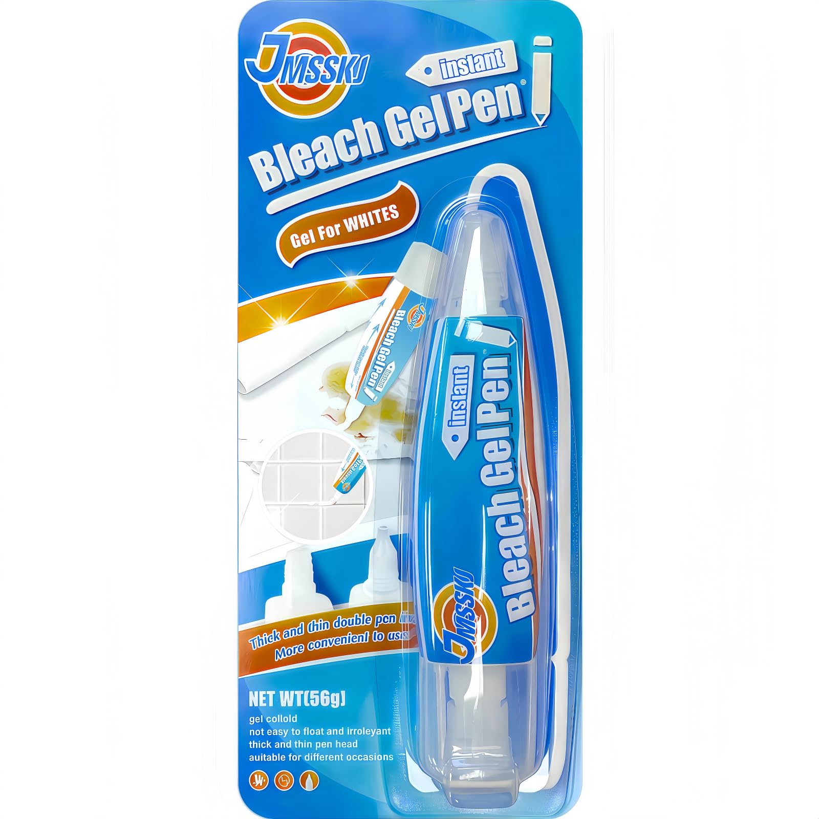 Bleach Gel Pen Stain Remover Clothing DIY 1.76oz