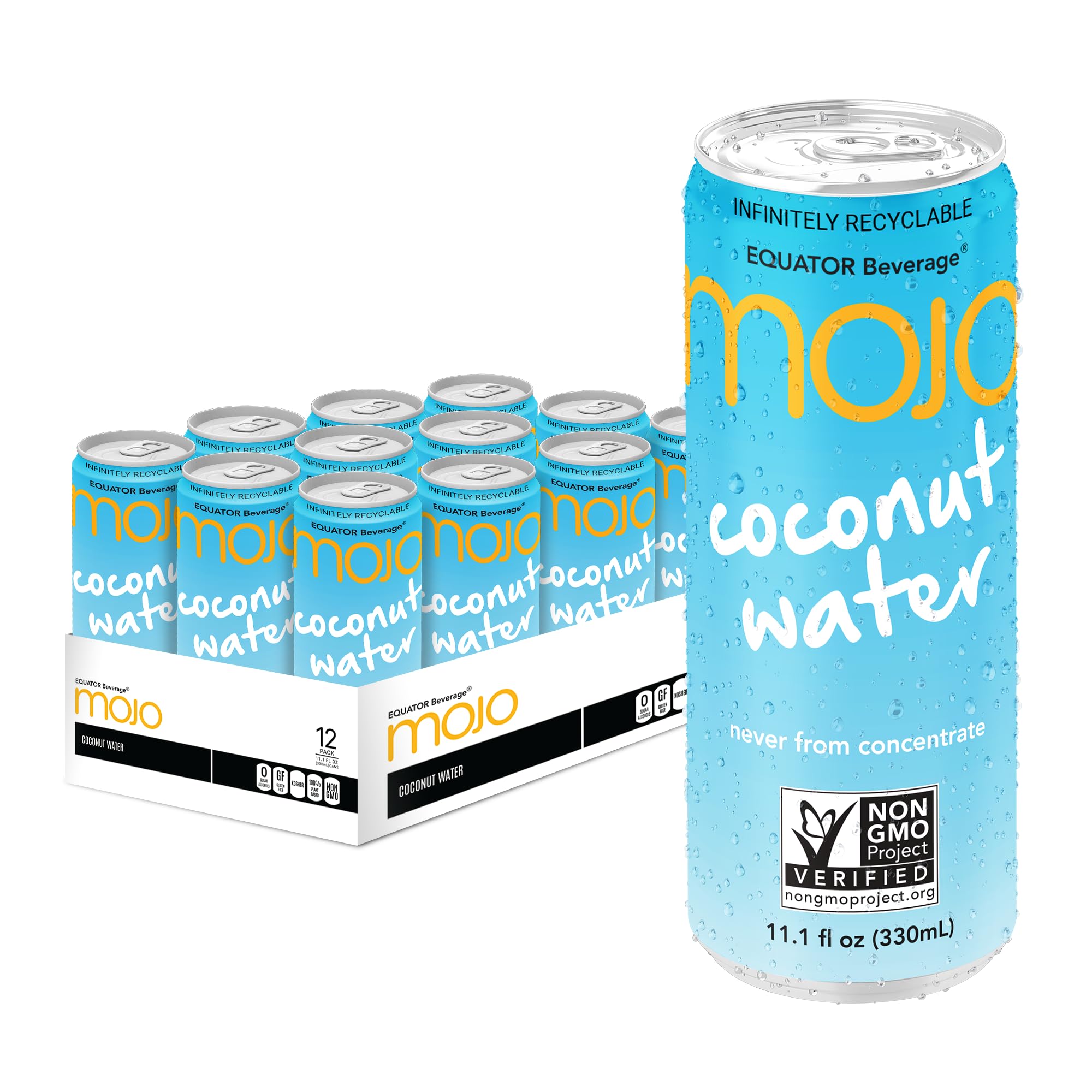 MOJO Coconut Water Hydration Beverage 11.1oz 12 Pack