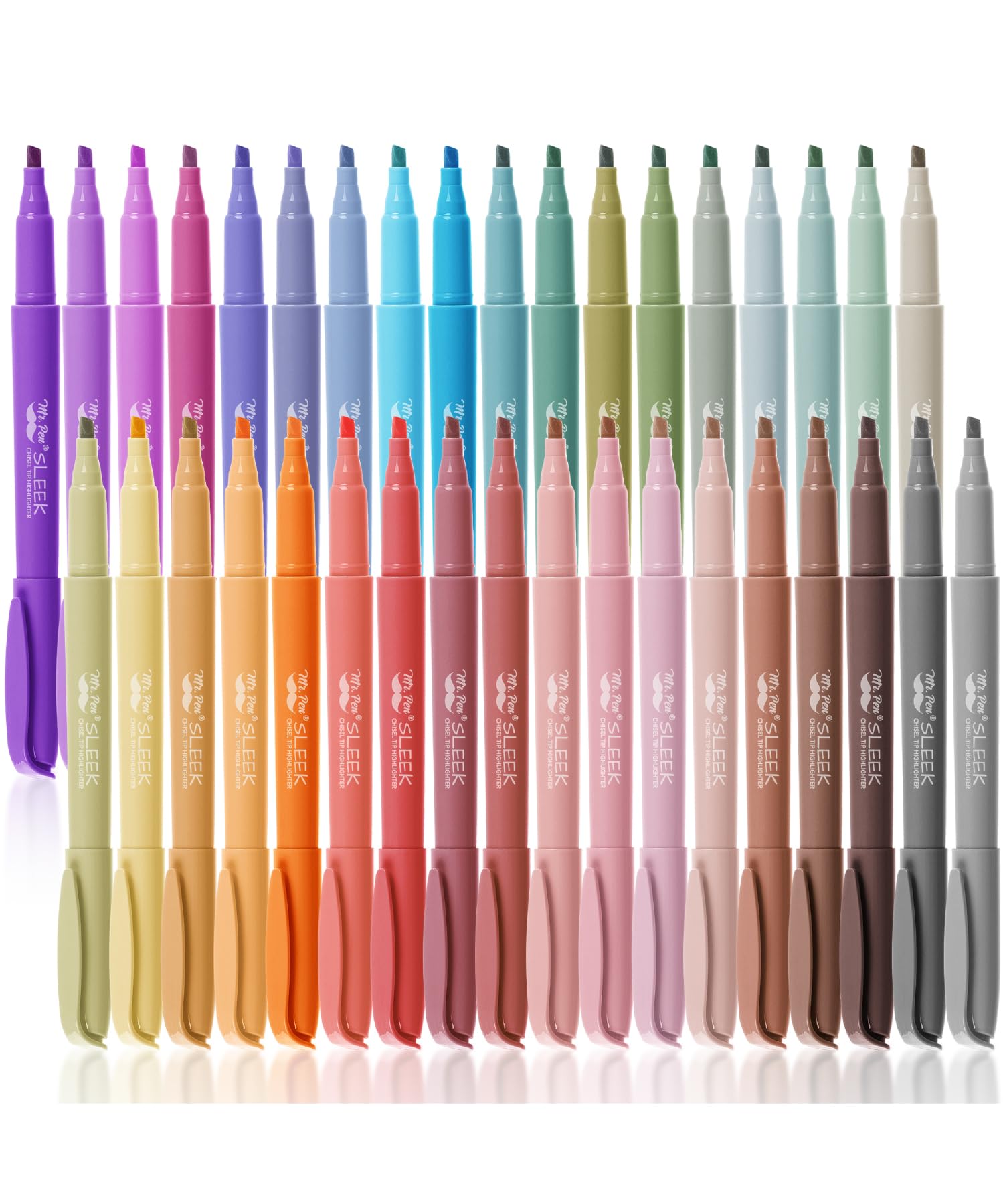 Mr. Pen Pastel Highlighters 36-Pack Assorted