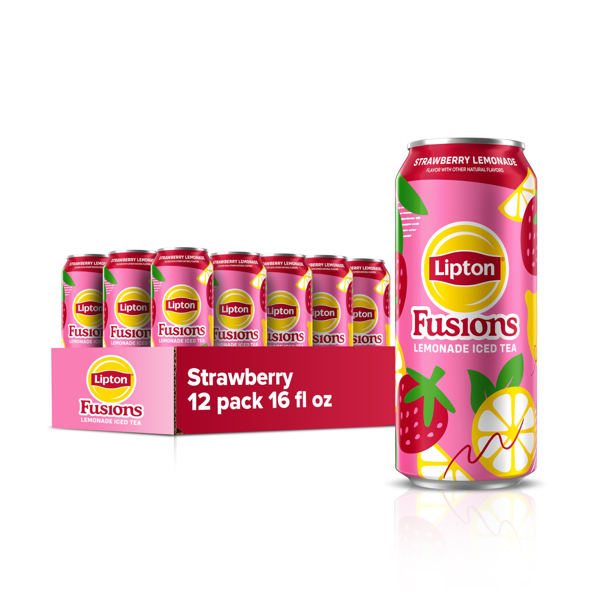 Lipton Strawberry Lemonade Iced Tea 16oz 12 Pack