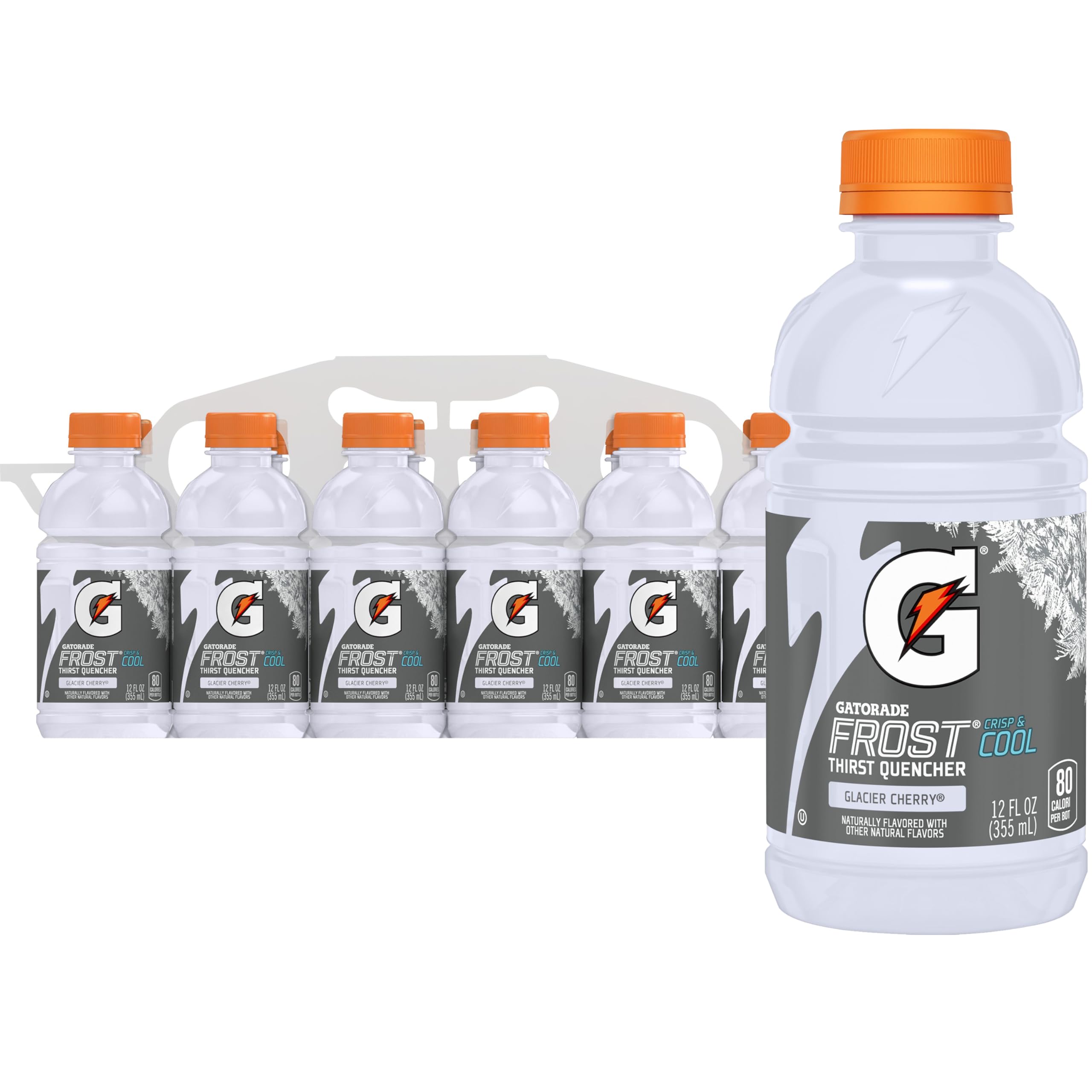 Gatorade Thirst Quencher, Glacier Cherry, 12 Fl Oz (Pack of 12)